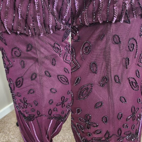 Adrianna Papell Beaded Blouson Gown - Picture 16 of 16